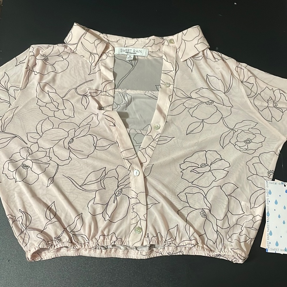 Sweet Rain, Womens Medium, shear pink